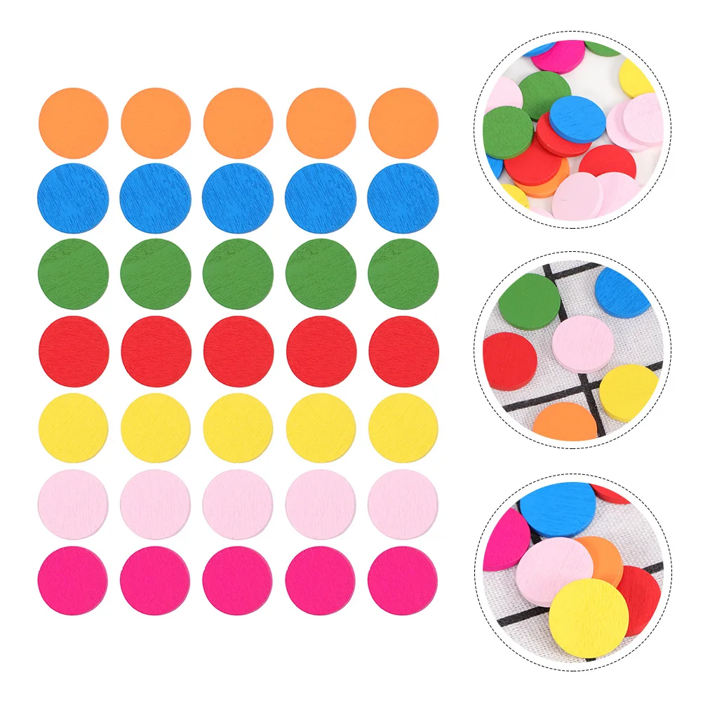 200 Pcs Wooden Disc Learning Tool Colored Counters Assorted Two for Math Child Tools
200 Pcs Wooden Disc Learning Tool Colored Counters Assorted Two for Math Child Tools