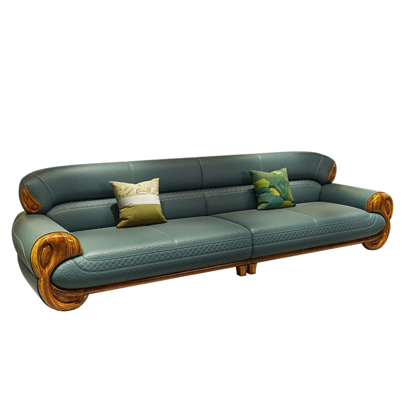 Новый диван в китайском стиле из эбенового дерева, комбинированный, для гостиной виллы, высококачественный, в европейском стиле, из массива дерева, с кожаной обивкой из первого слоя.
Новый диван в китайском стиле из эбенового дерева, комбинированный, для гостиной виллы, высококачественный, в европейском стиле, из массива дерева, с кожаной обивкой из первого слоя.