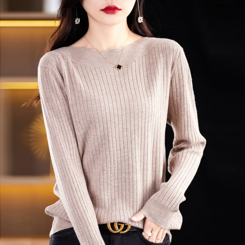 Нижняя одежда с вырезом, корейский джемпер, женский свитер, осень-зима, полосатый вязаный свитер с длинными рукавами, повседневные майки с разрезом
Нижняя одежда с вырезом, корейский джемпер, женский свитер, осень-зима, полосатый вязаный свитер с длинными рукавами, повседневные майки с разрезом