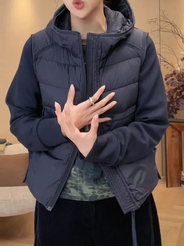 Women's Casual Hooded Cotton Jaet Color Blo Design Thiened Polyester Fiber Inner Sve Long Zipper Korean Sle
Women's Casual Hooded Cotton Jaet Color Blo Design Thiened Polyester Fiber Inner Sve Long Zipper Korean Sle