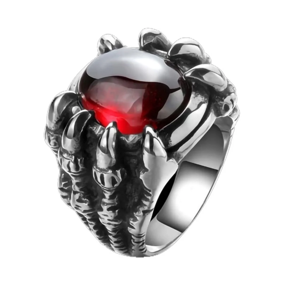 Dragon Claw Retro Punk Gothic Black Ruby Men's Alloy Casting Ring Hot Ornament 1$ Free Postage Jewelry Wholesale At Low Price US
Dragon Claw Retro Punk Gothic Black Ruby Men's Alloy Casting Ring Hot Ornament 1$ Free Postage Jewelry Wholesale At Low Price US