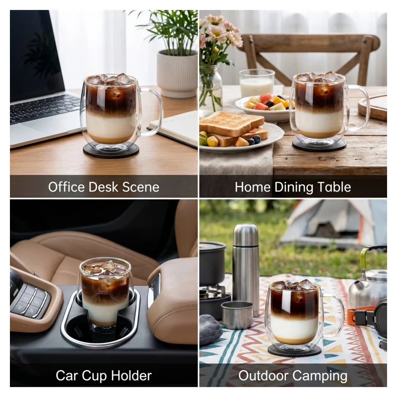 Double Wall Insulated Glass Mug High Borosilicate Heat Resistant Coffee Cup With Handle Gift
Double Wall Insulated Glass Mug High Borosilicate Heat Resistant Coffee Cup With Handle Gift