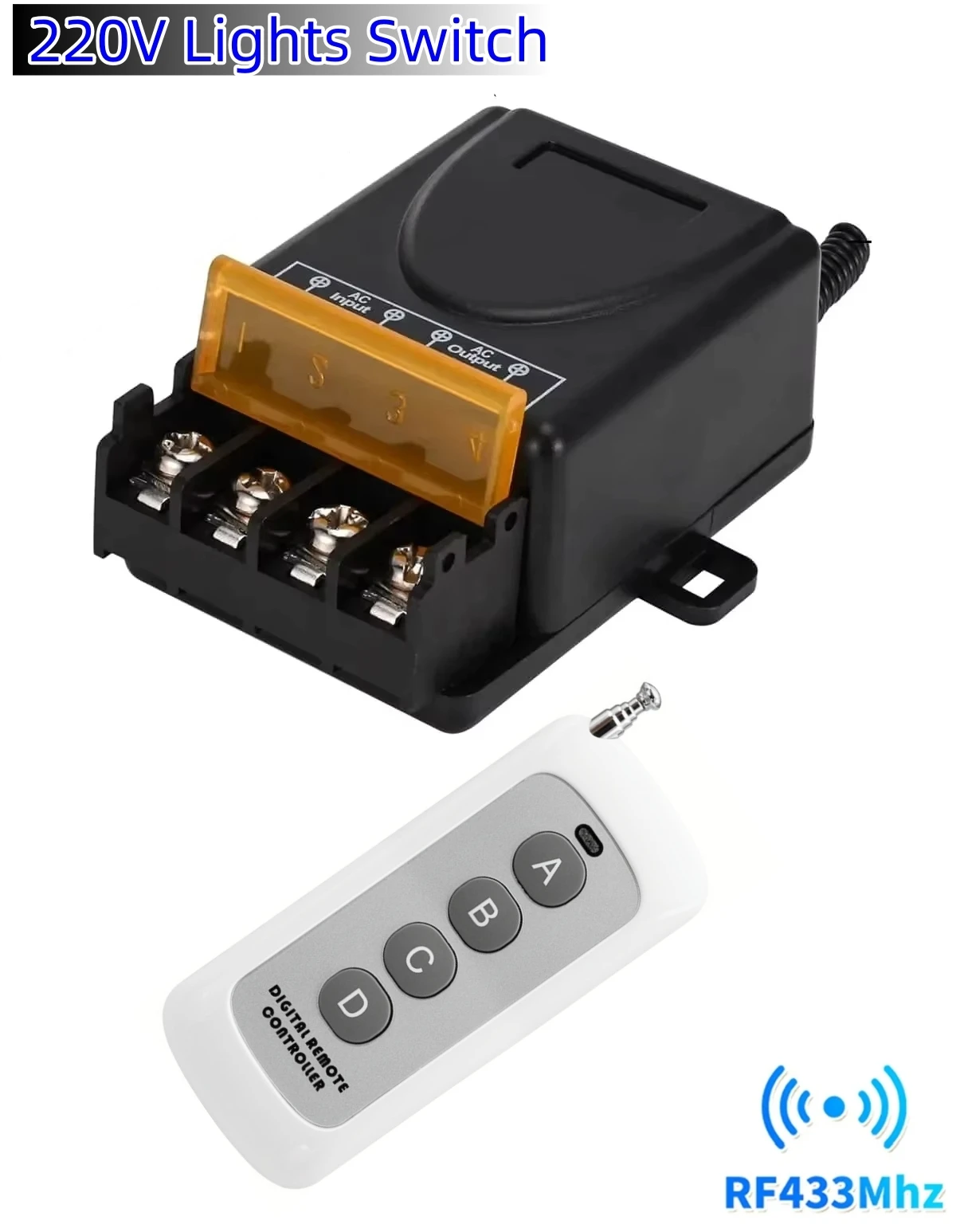 AC220V High Current Relay Receiver Home Assistant RF Switch 433Mhz Wireless Remote Control For Door Motor LED Electric Appliance
AC220V High Current Relay Receiver Home Assistant RF Switch 433Mhz Wireless Remote Control For Door Motor LED Electric Appliance