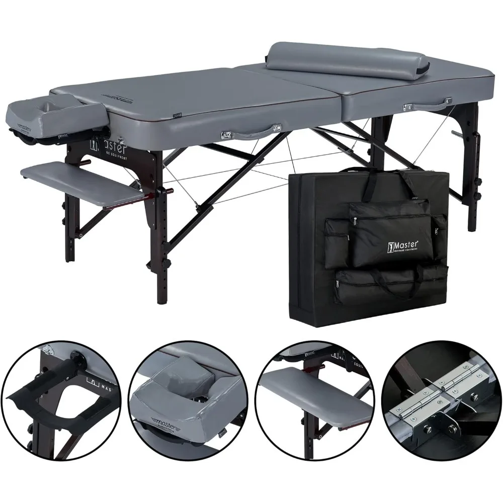 Montour Lx Portable Massage Table Package with 3" Memory Foam, Dove Grey- Foldable Massage Table, Folding Spa Beauty Bed
Montour Lx Portable Massage Table Package with 3" Memory Foam, Dove Grey- Foldable Massage Table, Folding Spa Beauty Bed