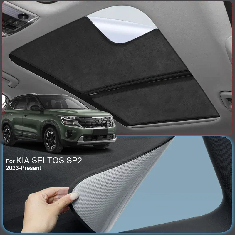 For KIA SELTOS SP2 2023-Present Car Suede Fabric Anti-uv Electrostatic Adsorption Sunroof Sunshade Auto Heat Insulation Skylight
For KIA SELTOS SP2 2023-Present Car Suede Fabric Anti-uv Electrostatic Adsorption Sunroof Sunshade Auto Heat Insulation Skylight