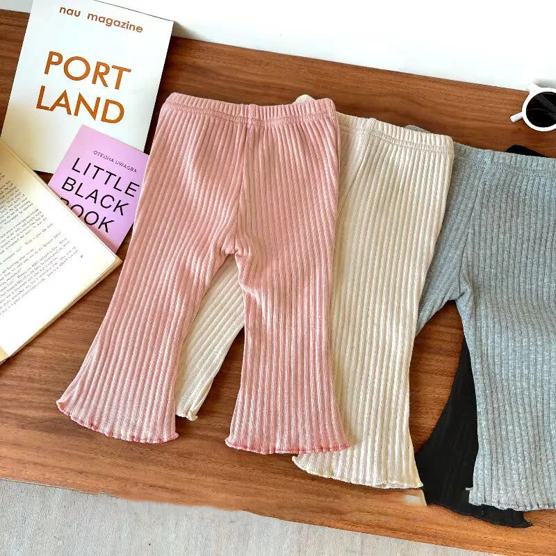 Baby Flare Pants Solid Color Ribbed Elastic Leggings Casual Korean Style Toddler Bottoms for Girls
Baby Flare Pants Solid Color Ribbed Elastic Leggings Casual Korean Style Toddler Bottoms for Girls