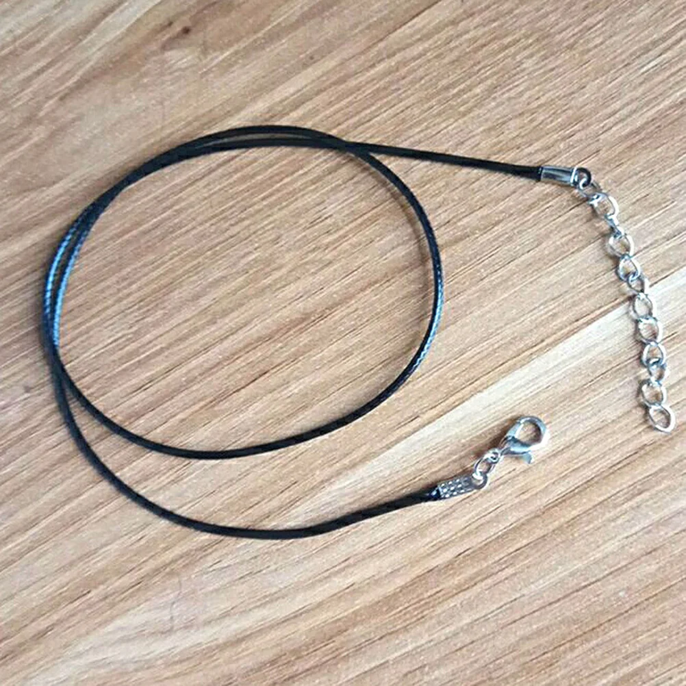 10 Pcs Necklace Cords with Extension Chain for Jewelry Making Black Rope DIY Waxed Stable
10 Pcs Necklace Cords with Extension Chain for Jewelry Making Black Rope DIY Waxed Stable