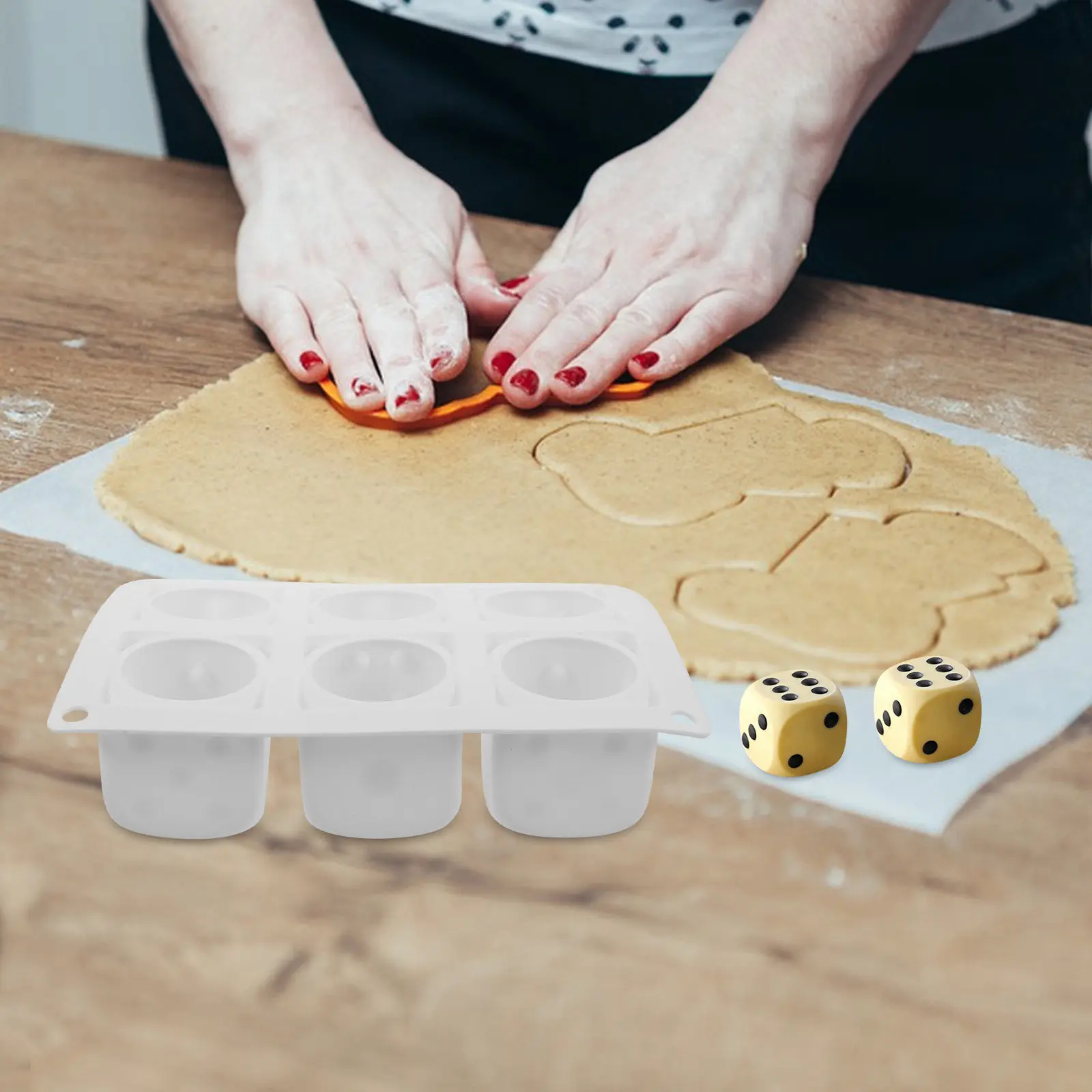 6 Cavity Shaped Silicone Mold for Mousse Cakes Chocolate Truffles Puddings Nonstick Easy Release High Heat Resistant Baking
6 Cavity Shaped Silicone Mold for Mousse Cakes Chocolate Truffles Puddings Nonstick Easy Release High Heat Resistant Baking