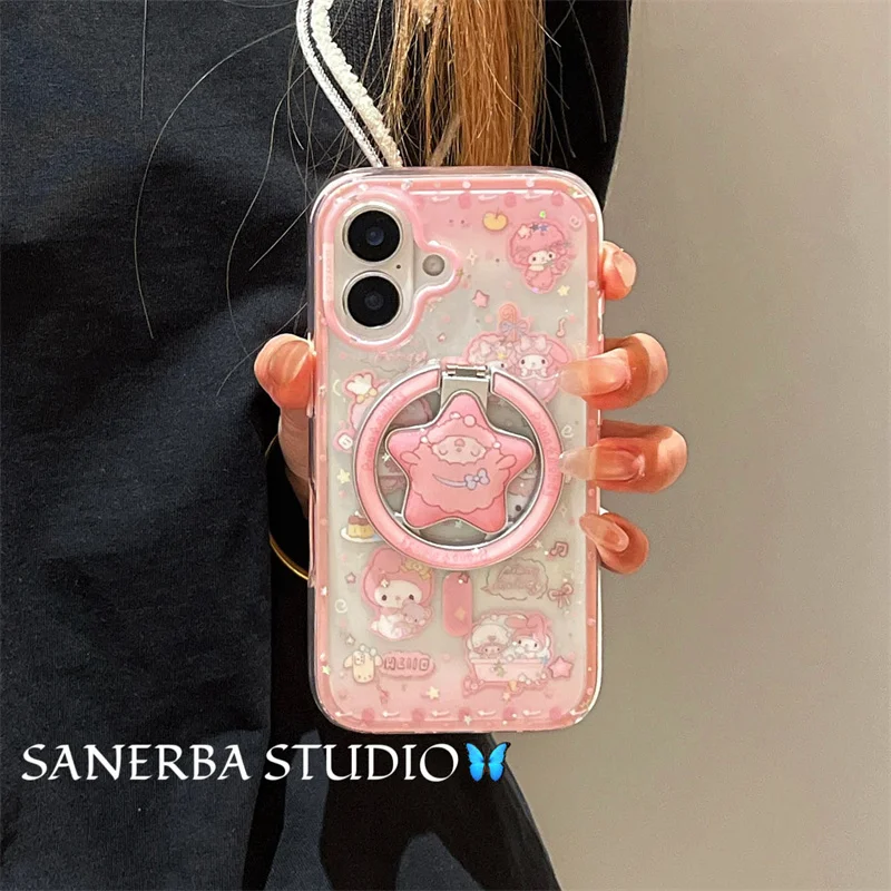 Korean Cute Cartoon Melody Magnetic Phone Case For iPhone 17 Pro 14 15 16 Pro Max Cover with Stand For Magsafe Kawaii Cases
Korean Cute Cartoon Melody Magnetic Phone Case For iPhone 17 Pro 14 15 16 Pro Max Cover with Stand For Magsafe Kawaii Cases