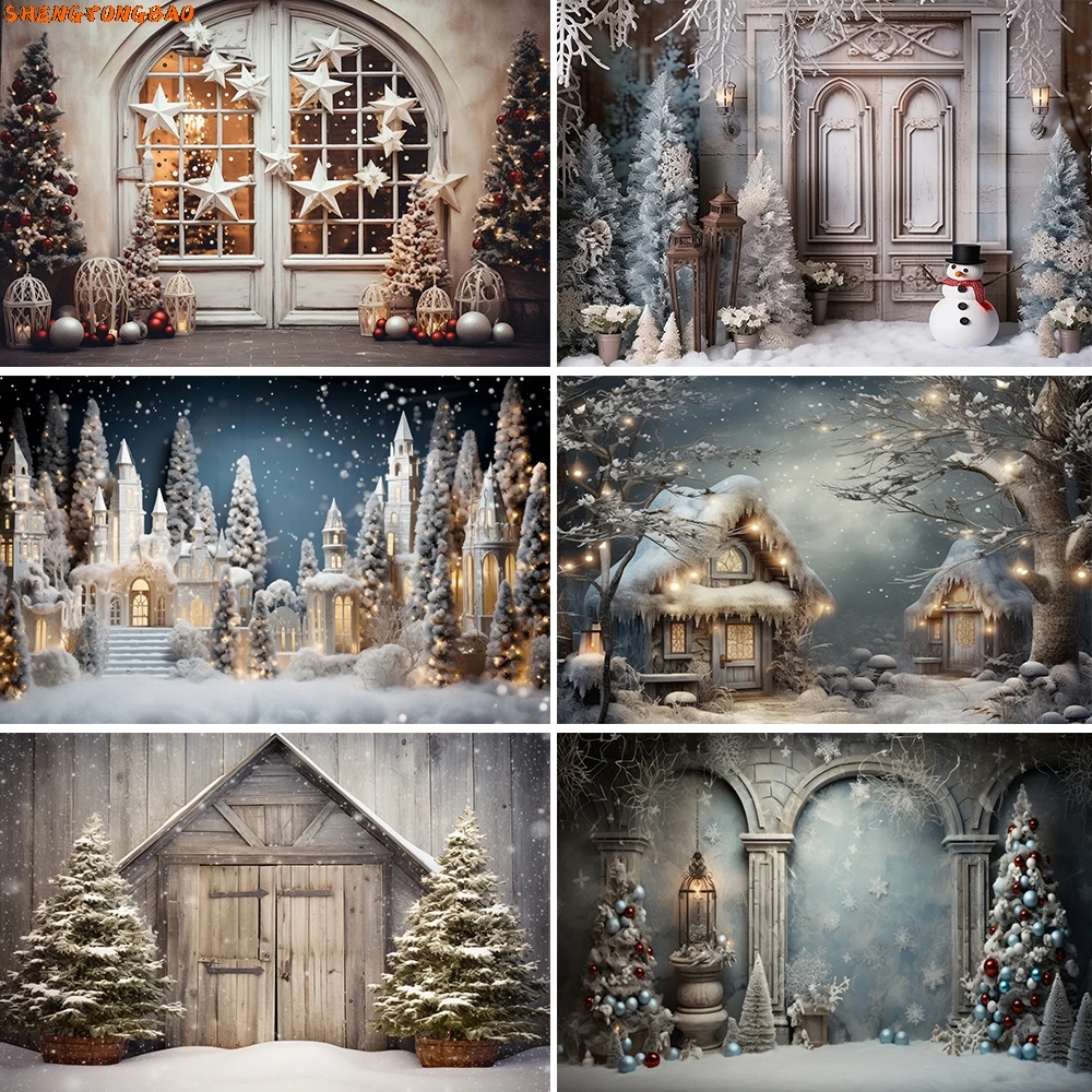 Christmas Backdrops Xmas Tree Gifts Winter Snow Family Party Decor Photography Background for Photobooth Photo Studio
Christmas Backdrops Xmas Tree Gifts Winter Snow Family Party Decor Photography Background for Photobooth Photo Studio