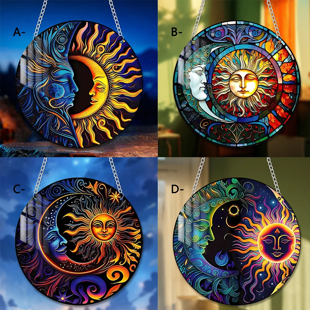 Sun Moon Muse Yin and Yang Double Sided Disc Pendant Home Wall Chain Pendant Porch Hanging
Sun Moon Muse Yin and Yang Double Sided Disc Pendant Home Wall Chain Pendant Porch Hanging