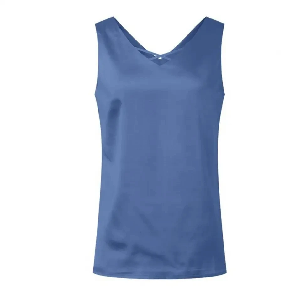Satin Tank Tops For Women Loose Fit Sleeveless V Neck Camisole Blouses Shirt Top Base Shirt Mini Top Strapless Dresses For Women
Satin Tank Tops For Women Loose Fit Sleeveless V Neck Camisole Blouses Shirt Top Base Shirt Mini Top Strapless Dresses For Women