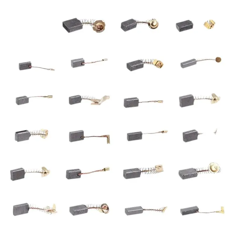BHTS-Comprehensive 46Pcs Carbon Brushes Pack, 23 Varieties, For Electric Motor Power Tool Repairs
BHTS-Comprehensive 46Pcs Carbon Brushes Pack, 23 Varieties, For Electric Motor Power Tool Repairs