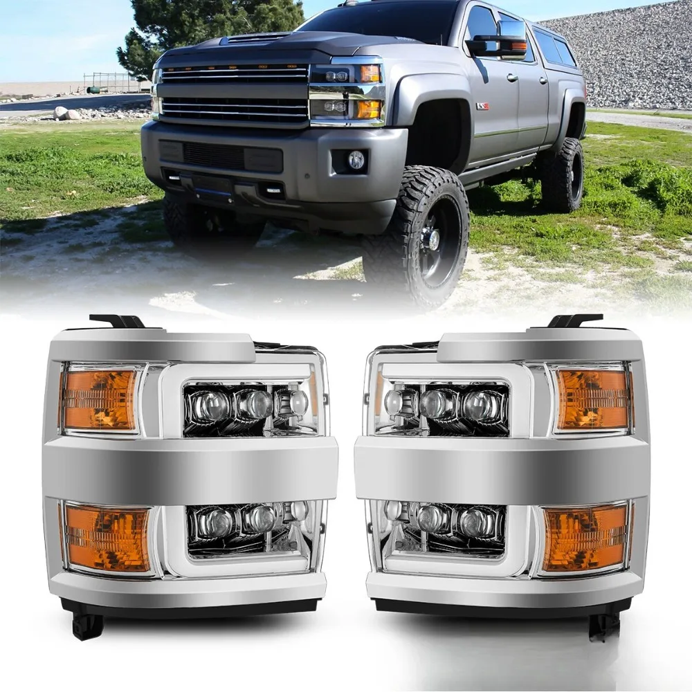 For 15-19 Chevy Silverado 2500/3500 NOVA-Series LED Projector Headlights Chrome
For 15-19 Chevy Silverado 2500/3500 NOVA-Series LED Projector Headlights Chrome