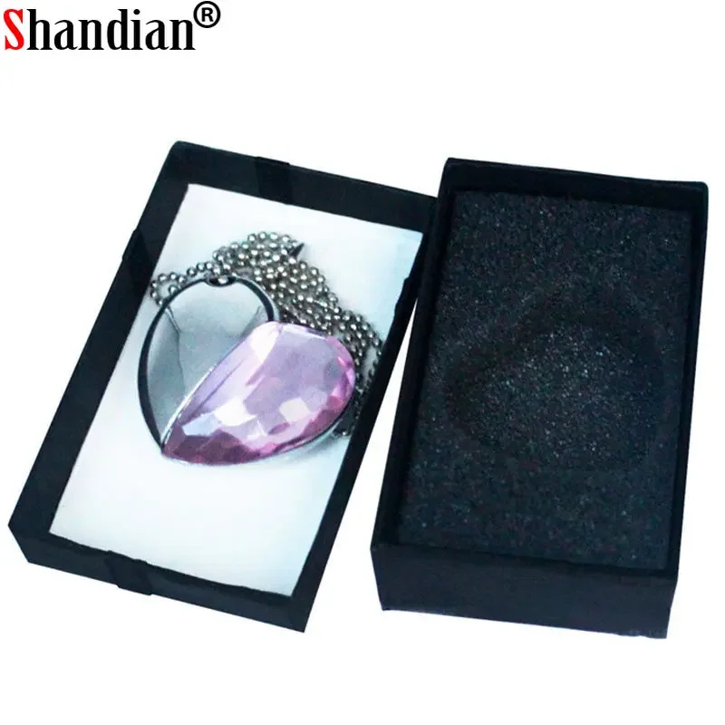 SHANDIAN Metal USB 2.0 USB Flash Drive Pendrive Diamond Crystal Heart with Gift Box 64GB 32GB Memory Stick Drive Storage Device
SHANDIAN Metal USB 2.0 USB Flash Drive Pendrive Diamond Crystal Heart with Gift Box 64GB 32GB Memory Stick Drive Storage Device