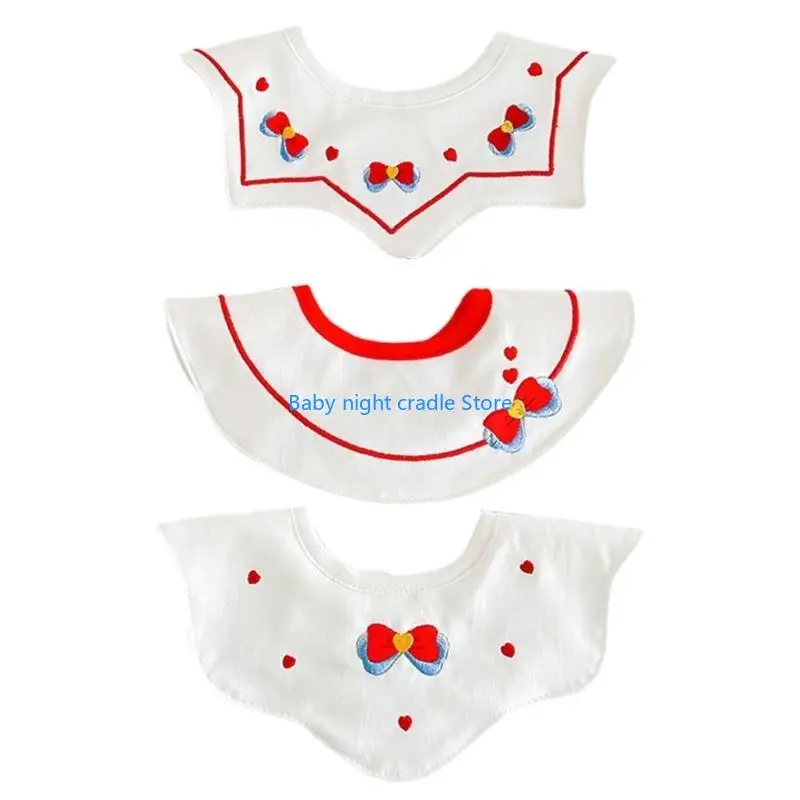J2FF 3 Pieces Embroidery Cartoon Pattern Cotton Bibs Newborn Toddler Drooling Apron
J2FF 3 Pieces Embroidery Cartoon Pattern Cotton Bibs Newborn Toddler Drooling Apron