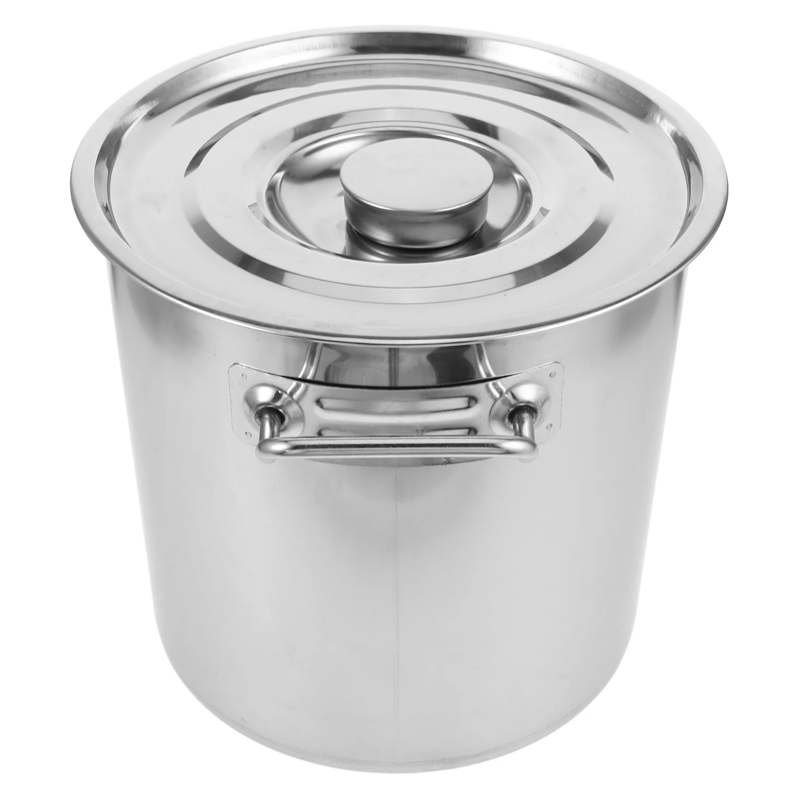 Суповая кастрюля из нержавеющей стали с двойной ручкой, кастрюля для приготовления пищи, маленькая кастрюля, бытовая кухонная многофункциональная посуда