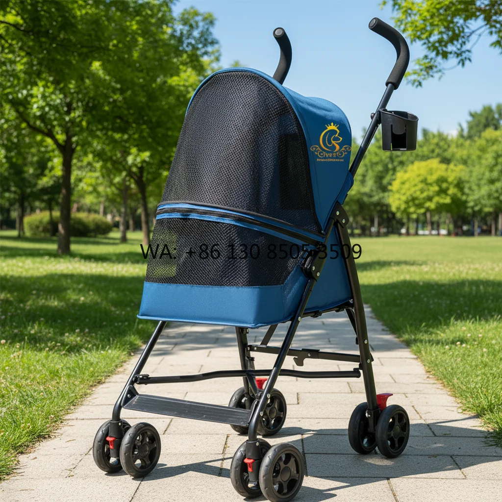 Outdoor Pet Travel Stroller Easy Fold Shock Absorber Wheels Breathable Mesh Portable Dog Cat Stroller for Park & Hiking
Outdoor Pet Travel Stroller Easy Fold Shock Absorber Wheels Breathable Mesh Portable Dog Cat Stroller for Park & Hiking