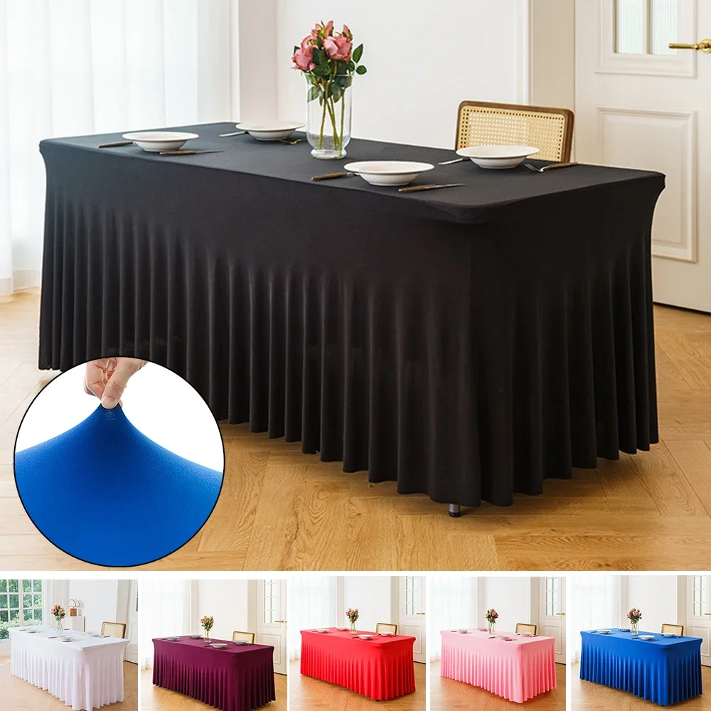 Table Cover Skirt Rectangle Tables Skirts Polyester Fitted Tables Cover Table Cloth for 6 Ft with Skirt Party Weddings Decor
Table Cover Skirt Rectangle Tables Skirts Polyester Fitted Tables Cover Table Cloth for 6 Ft with Skirt Party Weddings Decor