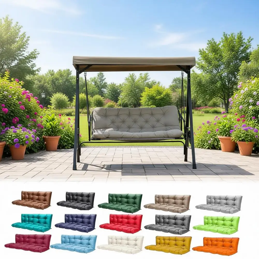 Водонепроницаемая подушка для уличных качелей на 3 места с подголовником, утолщенный чехол для скамейки для веранды, патио, заднего двора и сада (хаки, 60 дюймов)
Водонепроницаемая подушка для уличных качелей на 3 места с подголовником, утолщенный чехол для скамейки для веранды, патио, заднего двора и сада (хаки, 60 дюймов)