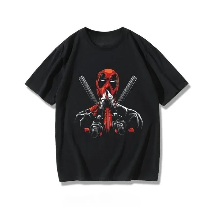 Футболка с короткими рукавами Marvel Deadpool 3, товары из фильма «Дэдпул», новинка лета в стиле ретро, модная футболка с короткими рукавами, большие размеры
Футболка с короткими рукавами Marvel Deadpool 3, товары из фильма «Дэдпул», новинка лета в стиле ретро, модная футболка с короткими рукавами, большие размеры