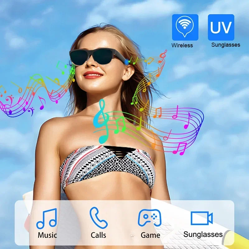 5.3 Wirelessly Hands-free Calling Music Outdoor Sports Eyeglasses Wireless Bluetooth TWS Sunglasses Headphones - Enjoy Music
5.3 Wirelessly Hands-free Calling Music Outdoor Sports Eyeglasses Wireless Bluetooth TWS Sunglasses Headphones - Enjoy Music