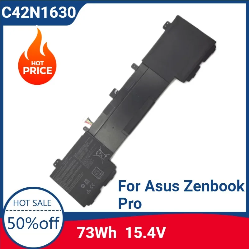 New C42N1630 Laptop Battery For Asus Zenbook Pro UX550 UX550VD UX550VE-1A UX550VE-BN013T BN073T 4ICP5/41/75-2 15.4V 73WH
New C42N1630 Laptop Battery For Asus Zenbook Pro UX550 UX550VD UX550VE-1A UX550VE-BN013T BN073T 4ICP5/41/75-2 15.4V 73WH