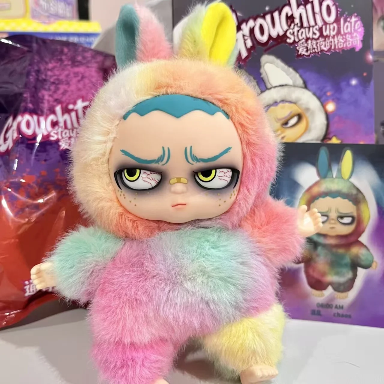 Hot Grouchito Mystery Box Late Night Warning Series Plush Keychain Cute Stuffed Doll Bag Charm Stress Relief Toy Gift For Fans
Hot Grouchito Mystery Box Late Night Warning Series Plush Keychain Cute Stuffed Doll Bag Charm Stress Relief Toy Gift For Fans