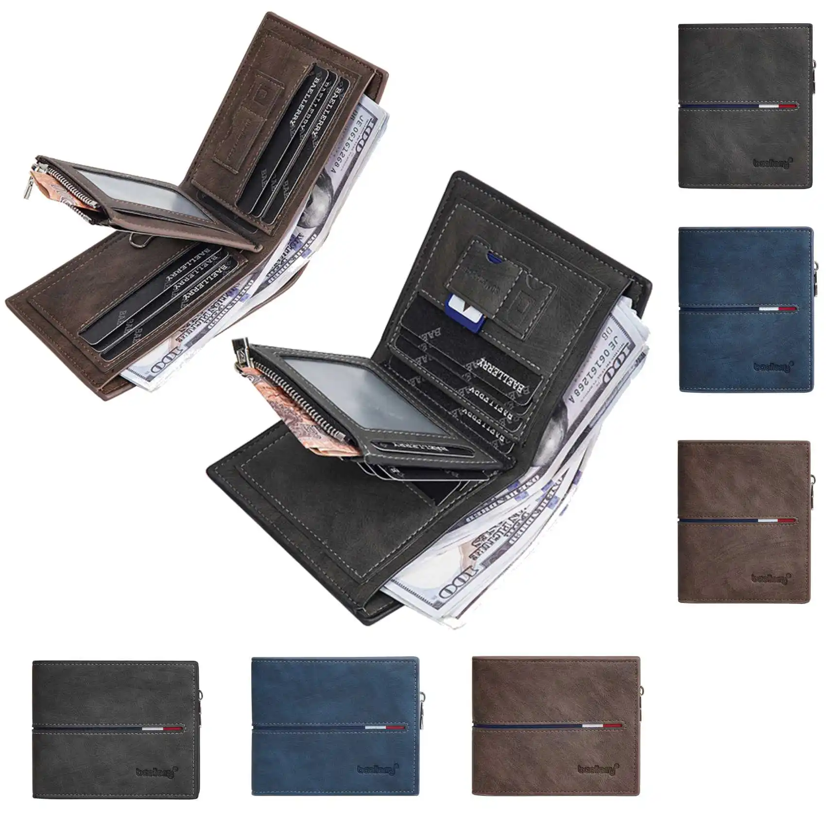 Colorblock Multi-Card Trifold Horizontal And Vertical Card Holder New Trend Men's Short Wallet Fashion Casual Zipper Coin Purse
Colorblock Multi-Card Trifold Horizontal And Vertical Card Holder New Trend Men's Short Wallet Fashion Casual Zipper Coin Purse