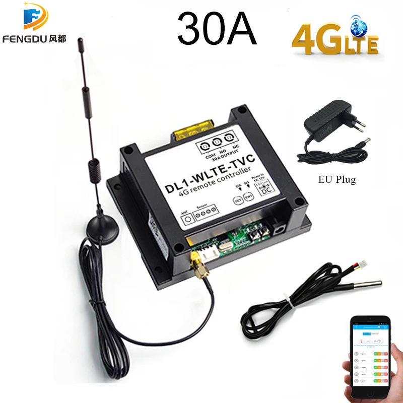 Контроллер датчика имперации 4G 30A GSM с SIM-картой, SMS-вызовом, приложением, дистанционным управлением, датчиком температуры, умным переключателем, сигнализацией отключения питания
Контроллер датчика имперации 4G 30A GSM с SIM-картой, SMS-вызовом, приложением, дистанционным управлением, датчиком температуры, умным переключателем, сигнализацией отключения питания