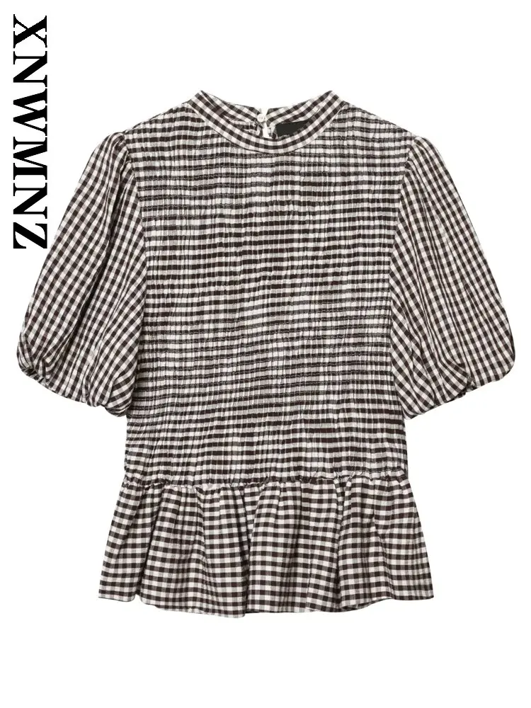 XNWMNZ 2026 Summer Woman's Fashion Commuting O-Collar Shirt Vintage Simple Spring Lady Short Sleeve Casual Print Thin Slim Top
XNWMNZ 2026 Summer Woman's Fashion Commuting O-Collar Shirt Vintage Simple Spring Lady Short Sleeve Casual Print Thin Slim Top
