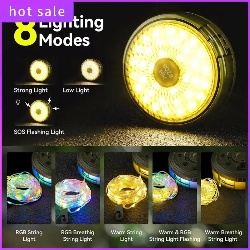 A26I-LED String Lights Camping Lantern USB Rechargeable 2 In 1 Portable Outdoor Light With 8 Lighting Modes Camping Light
A26I-LED String Lights Camping Lantern USB Rechargeable 2 In 1 Portable Outdoor Light With 8 Lighting Modes Camping Light