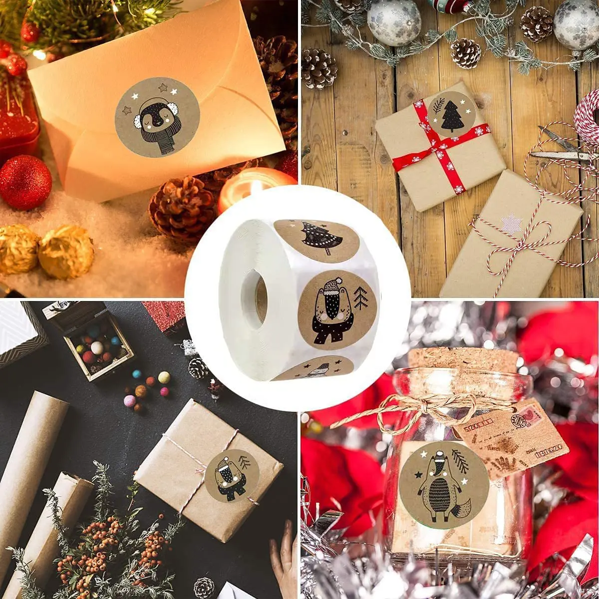 500pcs/roll Round Christmas Animal Stickers Envelope Seal Sticker Party & Holiday DIY Decorations
500pcs/roll Round Christmas Animal Stickers Envelope Seal Sticker Party & Holiday DIY Decorations