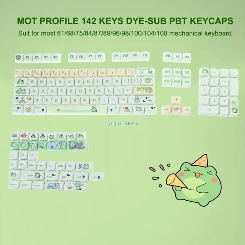 583D 142PCS Keycaps for Mechanical Keyboards Switches Green PBT Keycaps DIY Keycaps for 61/84/87/104 Switches Keycap
583D 142PCS Keycaps for Mechanical Keyboards Switches Green PBT Keycaps DIY Keycaps for 61/84/87/104 Switches Keycap