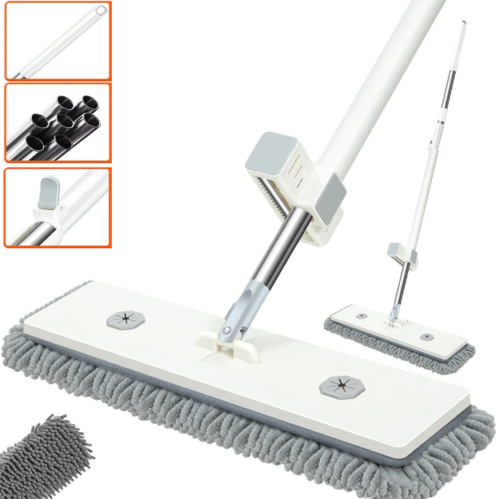 Набор швабр из микрофибры из синели без рук — для сухого и влажного использования для паркетных полов, дерева, плитки, винила с моющимися подушечками
Набор швабр из микрофибры из синели без рук — для сухого и влажного использования для паркетных полов, дерева, плитки, винила с моющимися подушечками