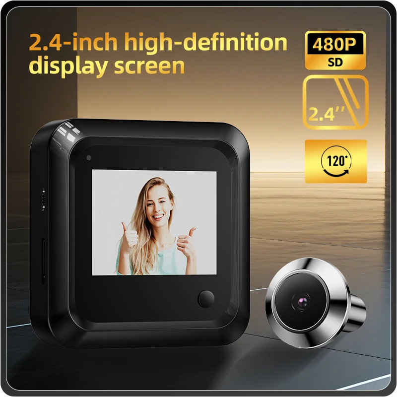 Danmini 2,4-дюймовый цифровой дверной глазок 480P HD Isplay 120 ° Широкоугольная камера, интеллектуальный дверной просмотрщик «кошачий глаз»
Danmini 2,4-дюймовый цифровой дверной глазок 480P HD Isplay 120 ° Широкоугольная камера, интеллектуальный дверной просмотрщик «кошачий глаз»
