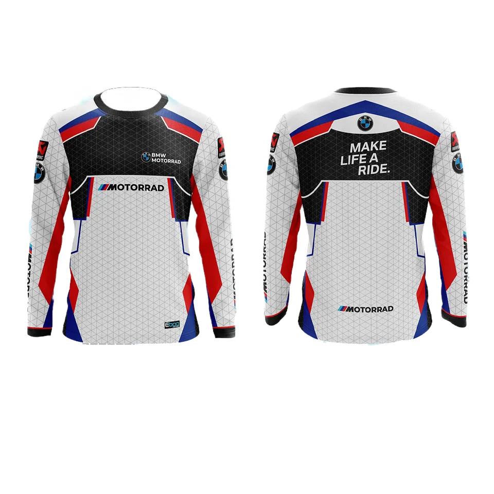 Футболка с принтом BMW Летняя футболка BMW MOTORRAD Мужская футболка с длинными рукавами Впитывающая пот дышащая быстросохнущая мото футболка 
Футболка с принтом BMW Летняя футболка BMW MOTORRAD Мужская футболка с длинными рукавами Впитывающая пот дышащая быстросохнущая мото футболка