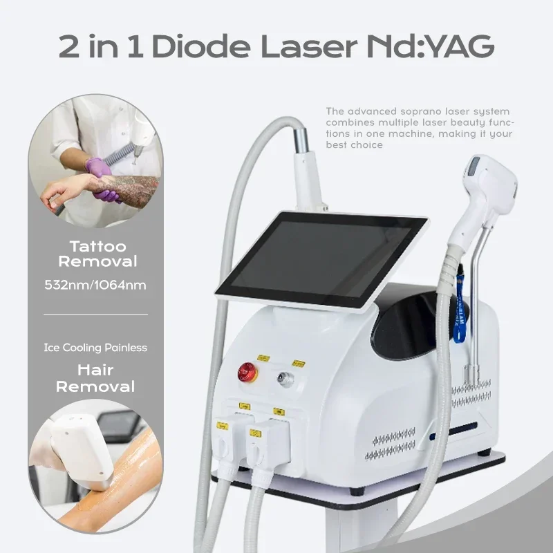 Лазерный аппарат Soprano Ice Titanium 2-в-1 (диодный и Nd:YAG) для удаления волос и татуировок, лечения пигментных пятен и гиперпигментации
Лазерный аппарат Soprano Ice Titanium 2-в-1 (диодный и Nd:YAG) для удаления волос и татуировок, лечения пигментных пятен и гиперпигментации