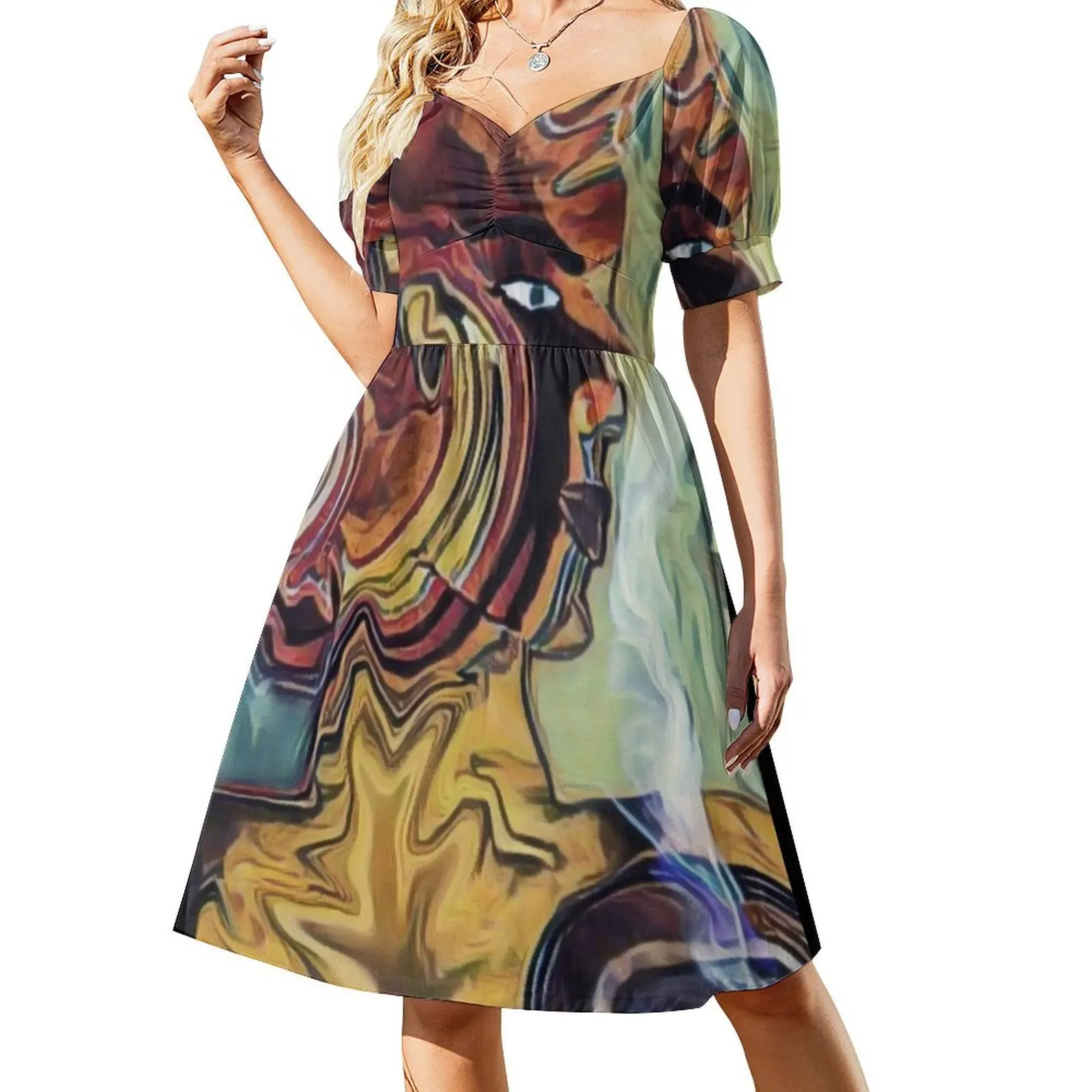 Pozo Narrativo Short-Sleeved Dress beach dresses luxury dresses dresses with long sleeves
Pozo Narrativo Short-Sleeved Dress beach dresses luxury dresses dresses with long sleeves