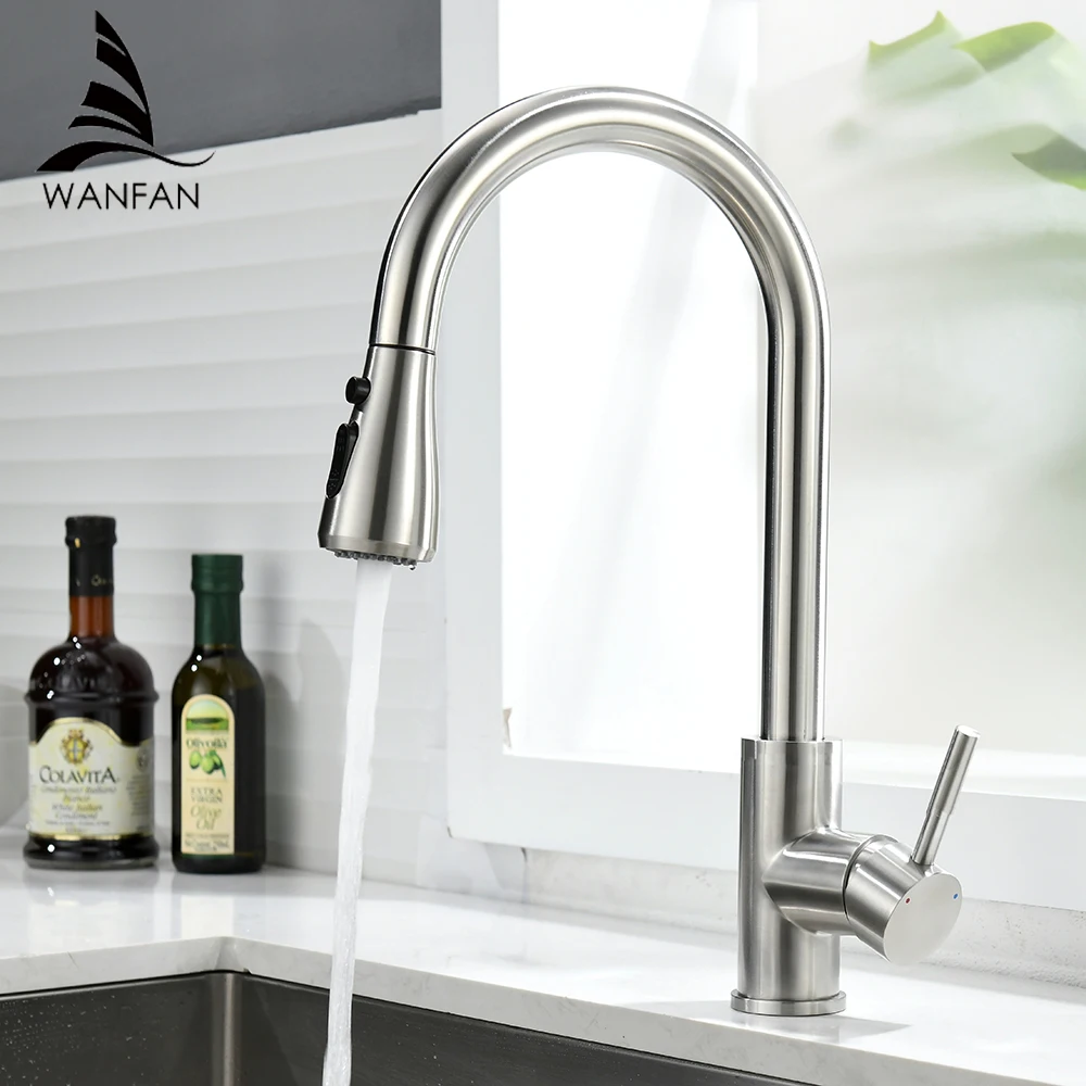 G1/2 Kitchen Faucet Stainless steel Surface Hot and Cold Water Faucet Kitchen Sink Faucet Pull-out Kitchen Faucet Single Hole
G1/2 Kitchen Faucet Stainless steel Surface Hot and Cold Water Faucet Kitchen Sink Faucet Pull-out Kitchen Faucet Single Hole