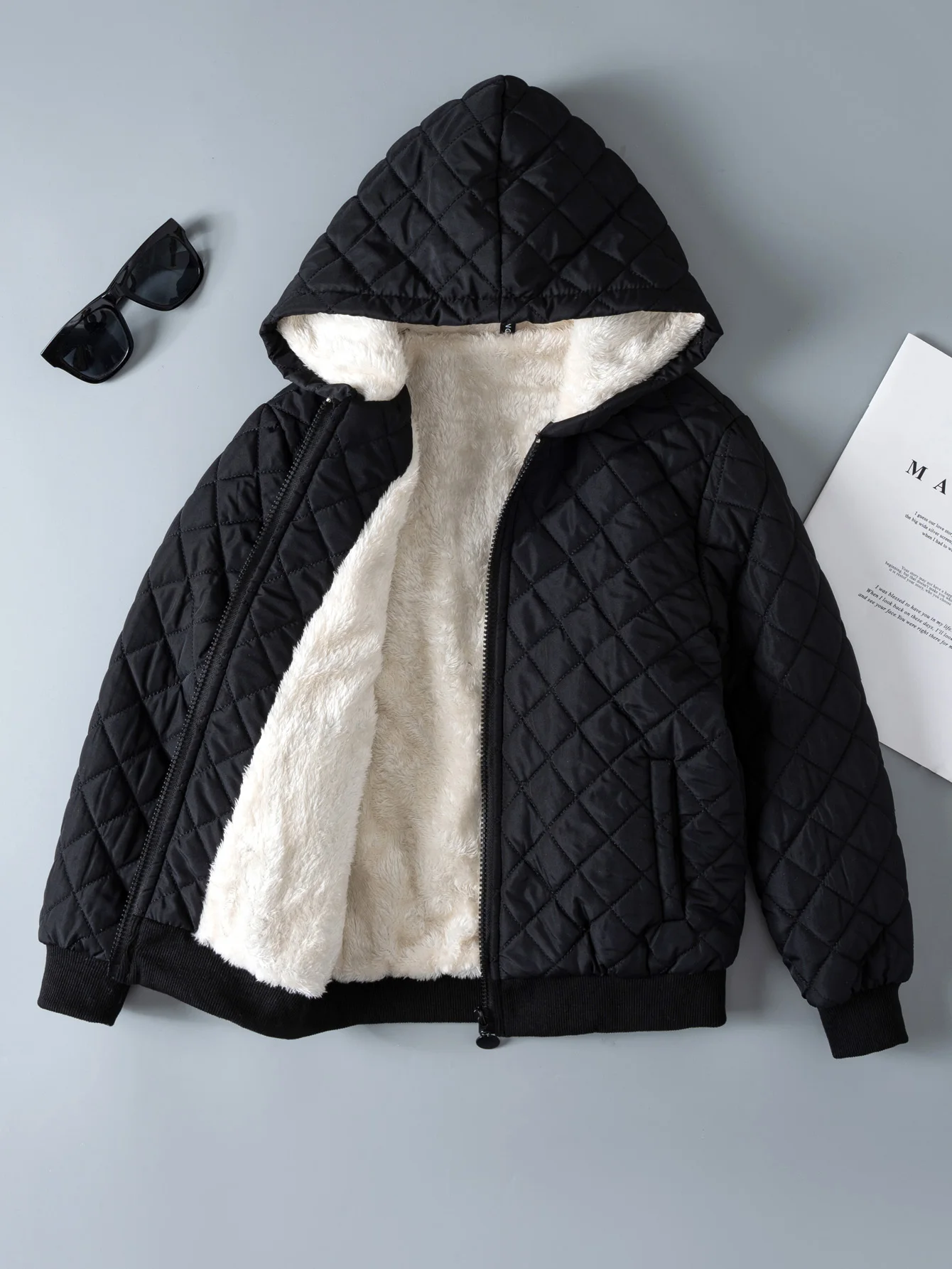 Kids Boys Teddy Lined Hooded Argyle Quilted Coat Fleece Zipper Artificial Jacket
Kids Boys Teddy Lined Hooded Argyle Quilted Coat Fleece Zipper Artificial Jacket