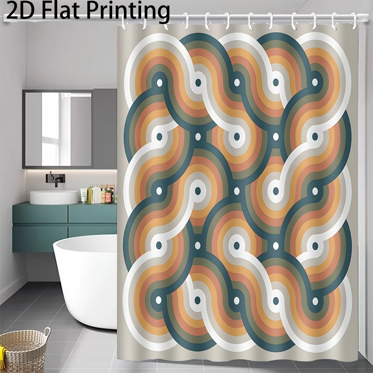Modern Abstract Wavy Lines Shower Curtain Bathroom Decor Waterproof Large Curtain 180x200cm Unique Style
Modern Abstract Wavy Lines Shower Curtain Bathroom Decor Waterproof Large Curtain 180x200cm Unique Style