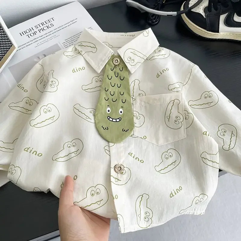 2026 New Children's Shirt Spring and Autumn Boys Cartoon Full Printed Long Sleeved Fashionable Tie Shirt Jacket
2026 New Children's Shirt Spring and Autumn Boys Cartoon Full Printed Long Sleeved Fashionable Tie Shirt Jacket