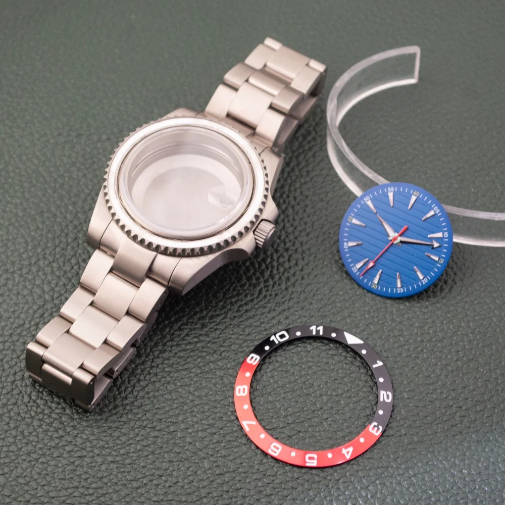 Titanium Watch Case Strap 40mm Case 20mm Band Dial Hands Sapphire Crystal Glass For NH34 NH35 NH36 Movement SUB GMT Case Watch
Titanium Watch Case Strap 40mm Case 20mm Band Dial Hands Sapphire Crystal Glass For NH34 NH35 NH36 Movement SUB GMT Case Watch