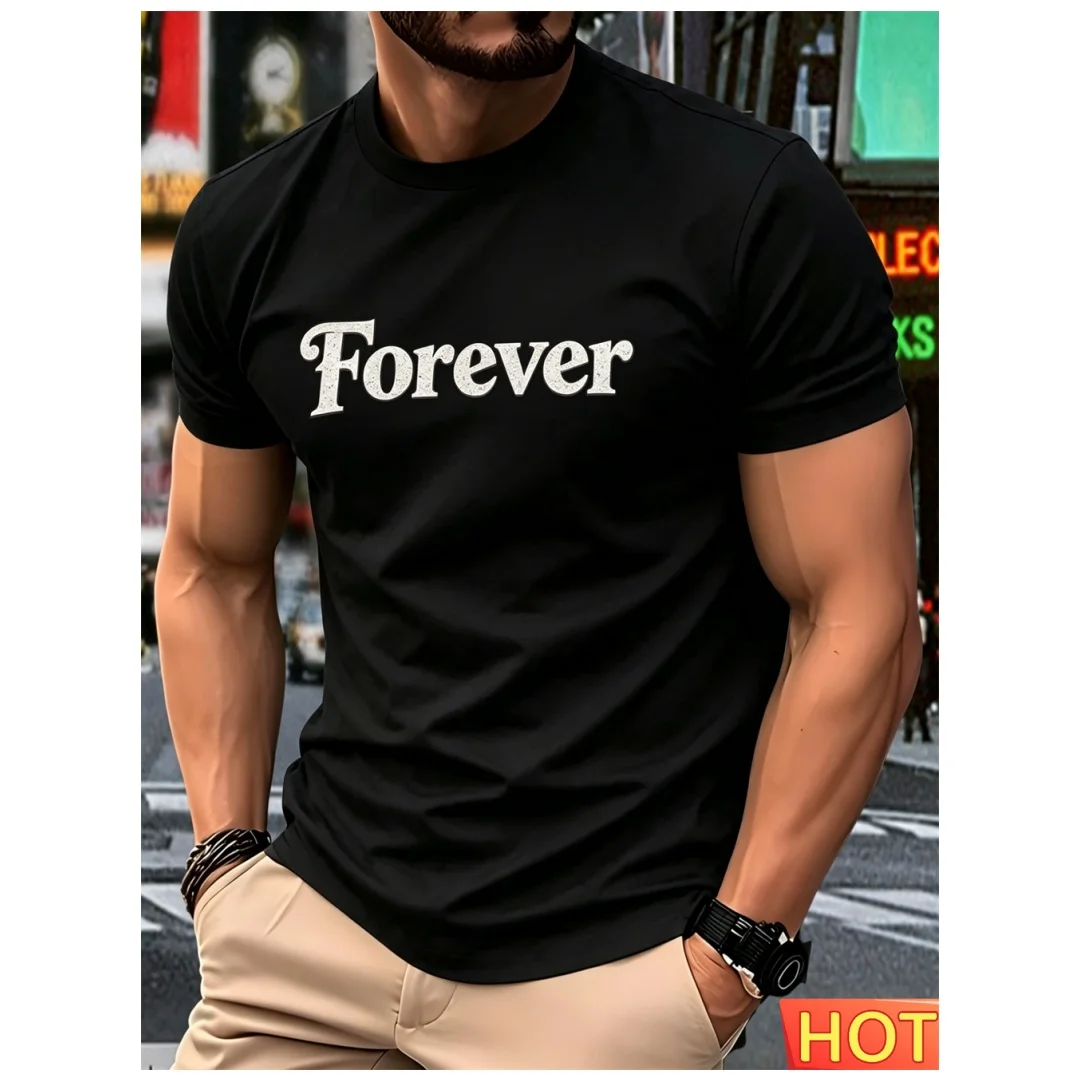 Summer letter print Men's T-shirt polyester leisure t shirt for man Men's round neck loose T-shirt Sport men's Fashion y2k tops
Summer letter print Men's T-shirt polyester leisure t shirt for man Men's round neck loose T-shirt Sport men's Fashion y2k tops