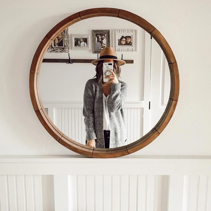 Nordic Vintage Mirror Round Washroom Led Bedroom Makeup Bathroom Mirror Selfie Design Miroir Salle De Bain Bathroom Accessories
Nordic Vintage Mirror Round Washroom Led Bedroom Makeup Bathroom Mirror Selfie Design Miroir Salle De Bain Bathroom Accessories