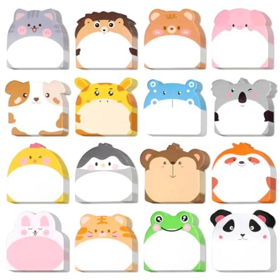 48 Pads 960 Sheets Cute Sticky Notes, Kawaii Fun Animal Sticky Notes Mini Cartoon Notes Pads Bulk Memo Self Adhesive for Home O
48 Pads 960 Sheets Cute Sticky Notes, Kawaii Fun Animal Sticky Notes Mini Cartoon Notes Pads Bulk Memo Self Adhesive for Home O