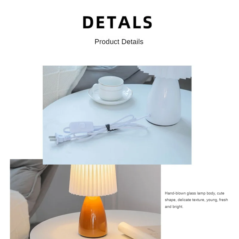 A25I-USB Ретро плиссированная прикроватная лампа Настольная милая настольная лампа для спальни с бесступенчатым затемнением Лампа для кровати Деко Светодиодный светильник Легкая установка Оранжевый
A25I-USB Ретро плиссированная прикроватная лампа Настольная милая настольная лампа для спальни с бесступенчатым затемнением Лампа для кровати Деко Светодиодный светильник Легкая установка Оранжевый