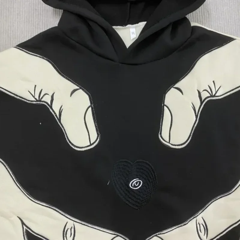 Индивидуальный уличный топ с капюшоном для мужчин и женщин, одежда American Embrace, 3D трехмерная печать, блокировка цветов, ретро, свободная повседневная одежда
Индивидуальный уличный топ с капюшоном для мужчин и женщин, одежда American Embrace, 3D трехмерная печать, блокировка цветов, ретро, свободная повседневная одежда