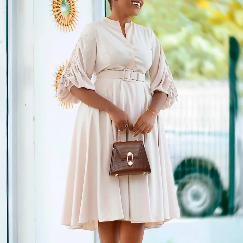 Women's Dress 2023 Autumn Winter New Fashion Style Large Pleated A-line Modern Elegant Long African Prom Dress With Belt
Women's Dress 2023 Autumn Winter New Fashion Style Large Pleated A-line Modern Elegant Long African Prom Dress With Belt